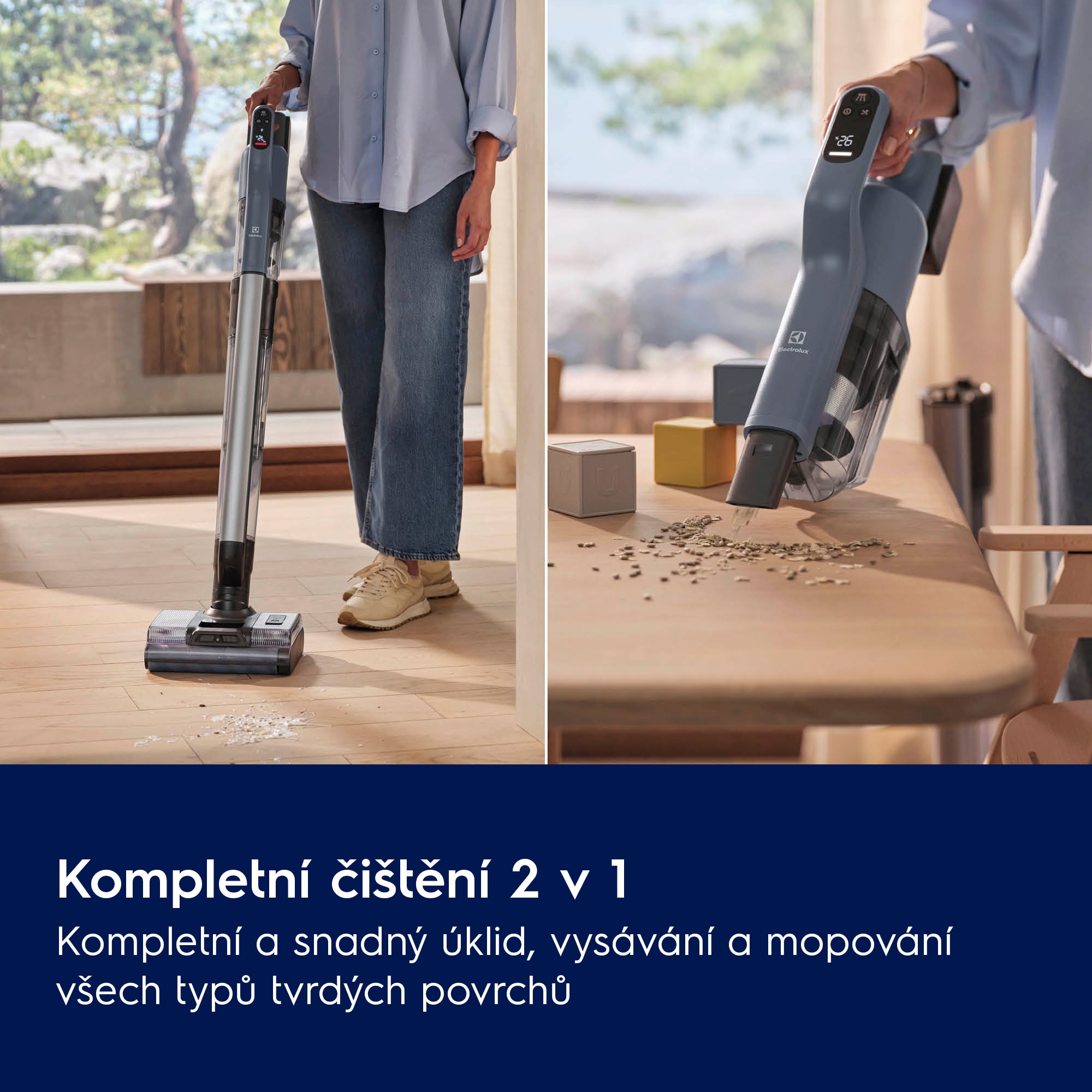 Electrolux - Tyčový vysavač Wet&Dry - EW82U1DB