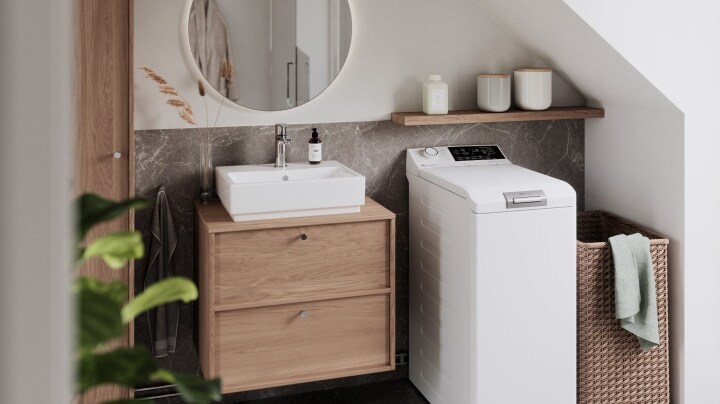 Small laundry room space