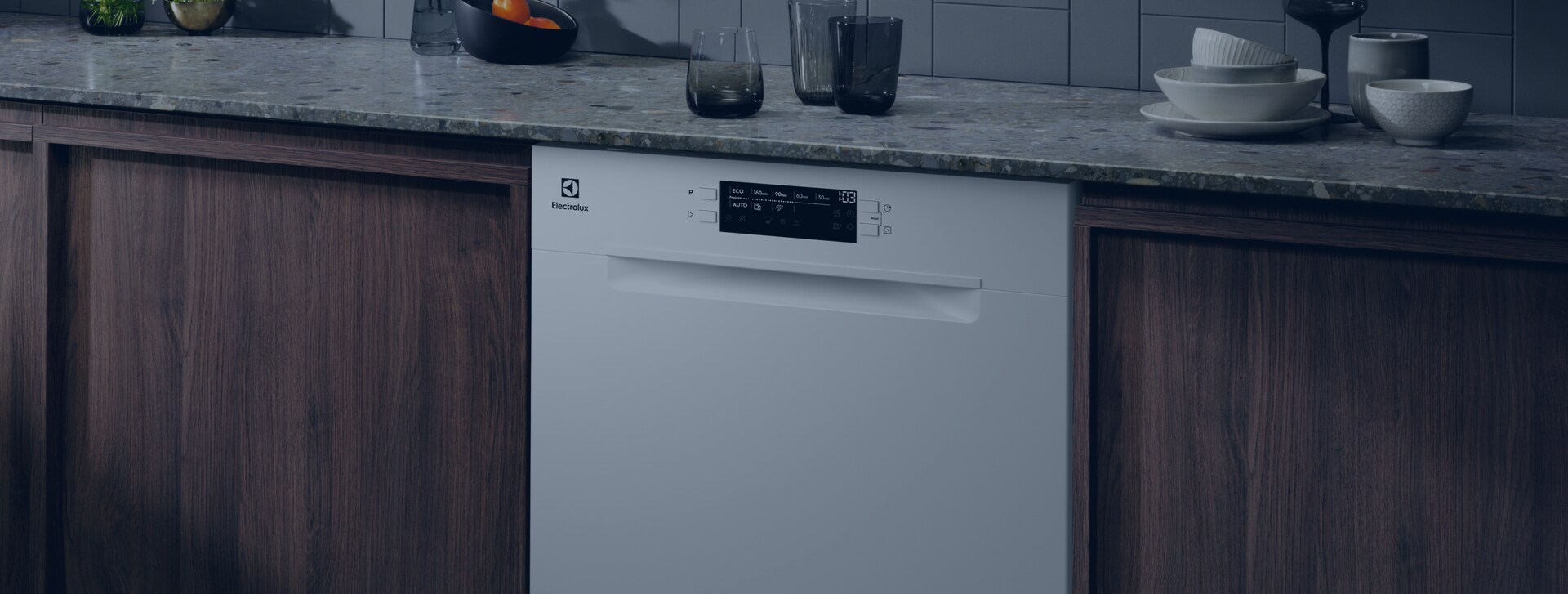 Prostorná vestavná myčka nádobí Electrolux 60 cm